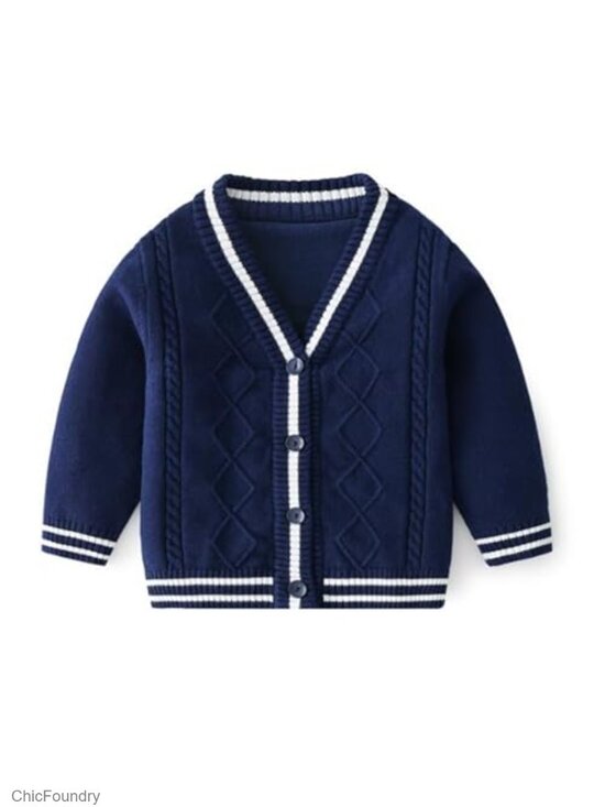 Other - Girls Boys Cardigan Sweater Soft Cotton Knit V-Neck Long Sleeve Button Up